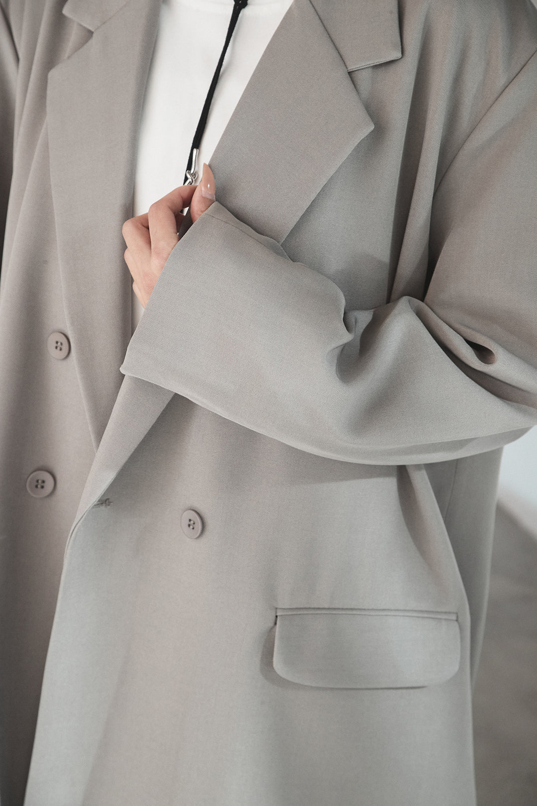 ルーズシルエットダブルテーラードジャケット