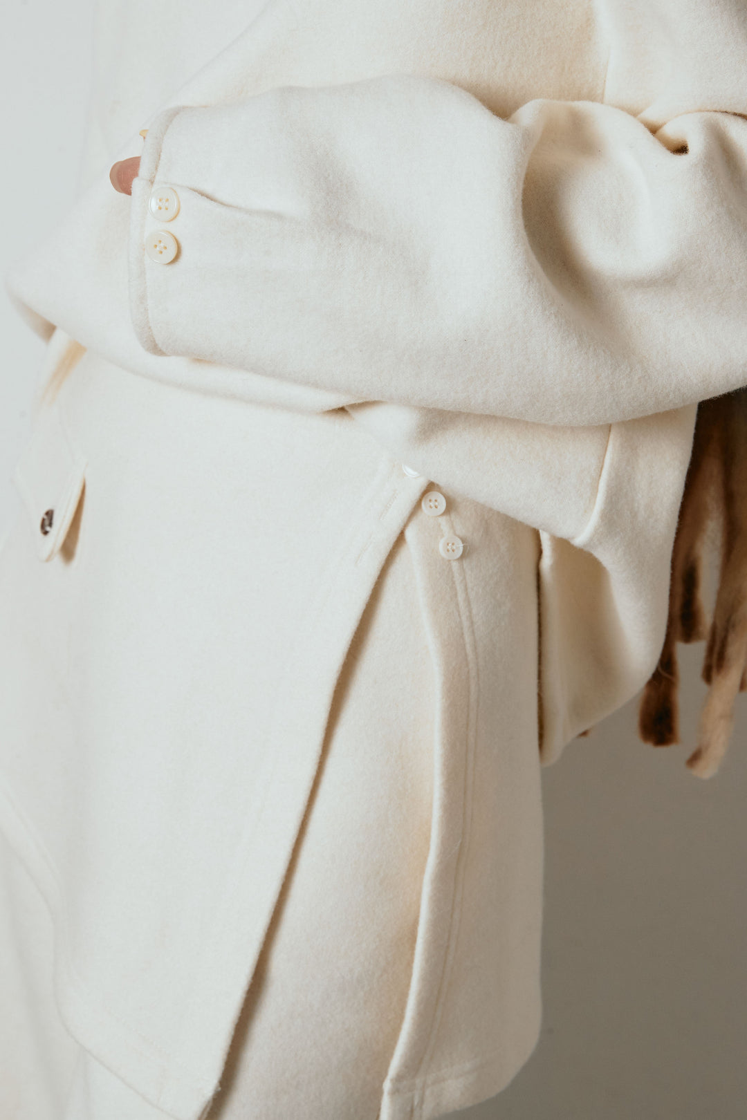 [SET]チェックマフラー付きニットSETUP