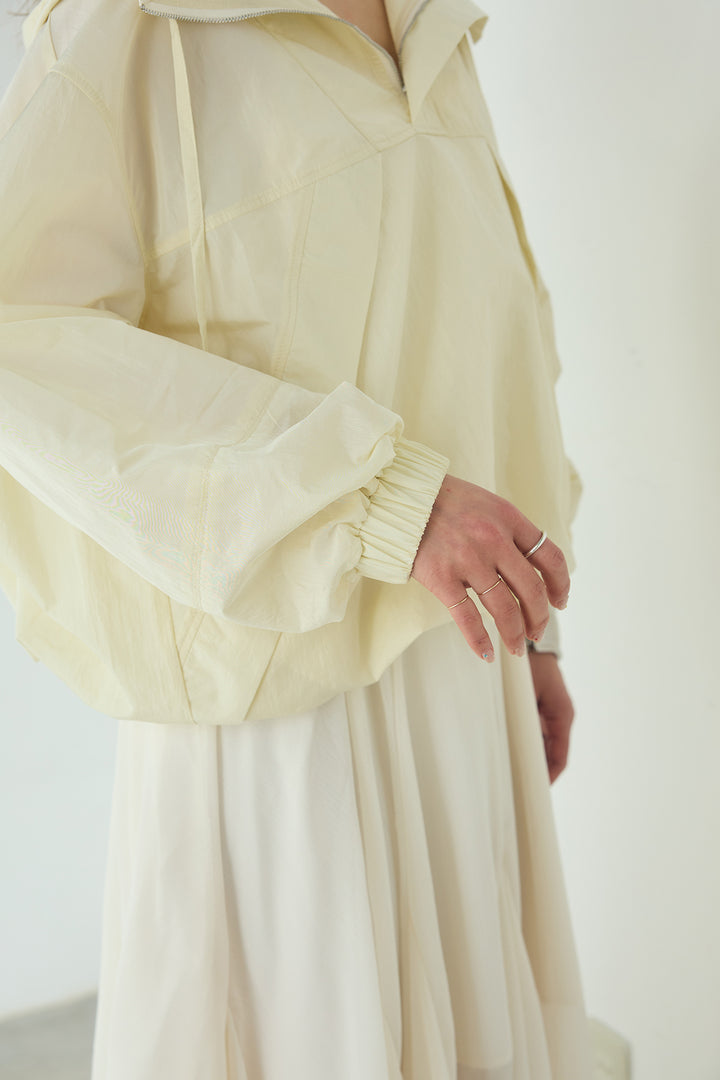 ナイロンフーディーブルゾンアウター