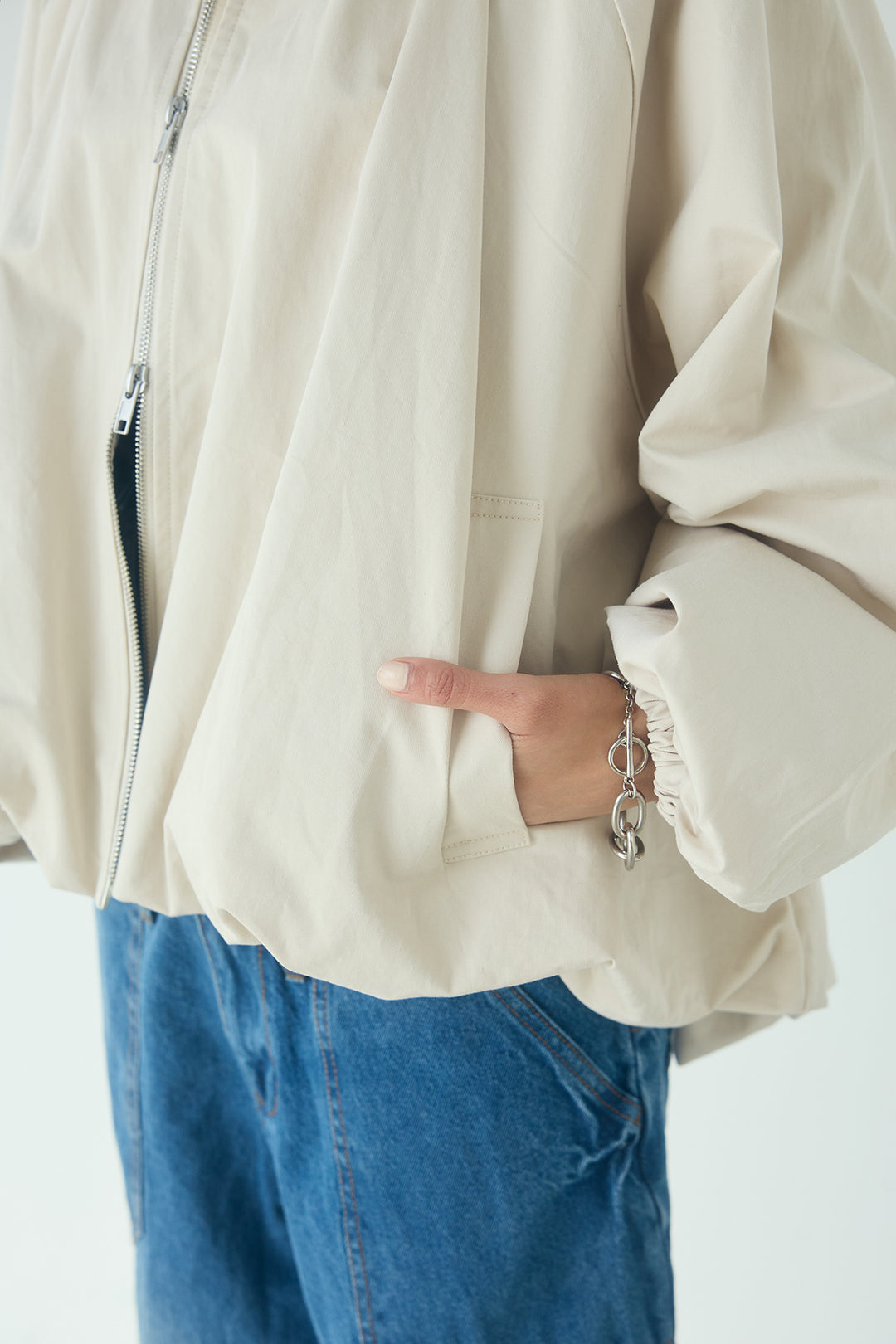 綿ツイルバルーンジャケット