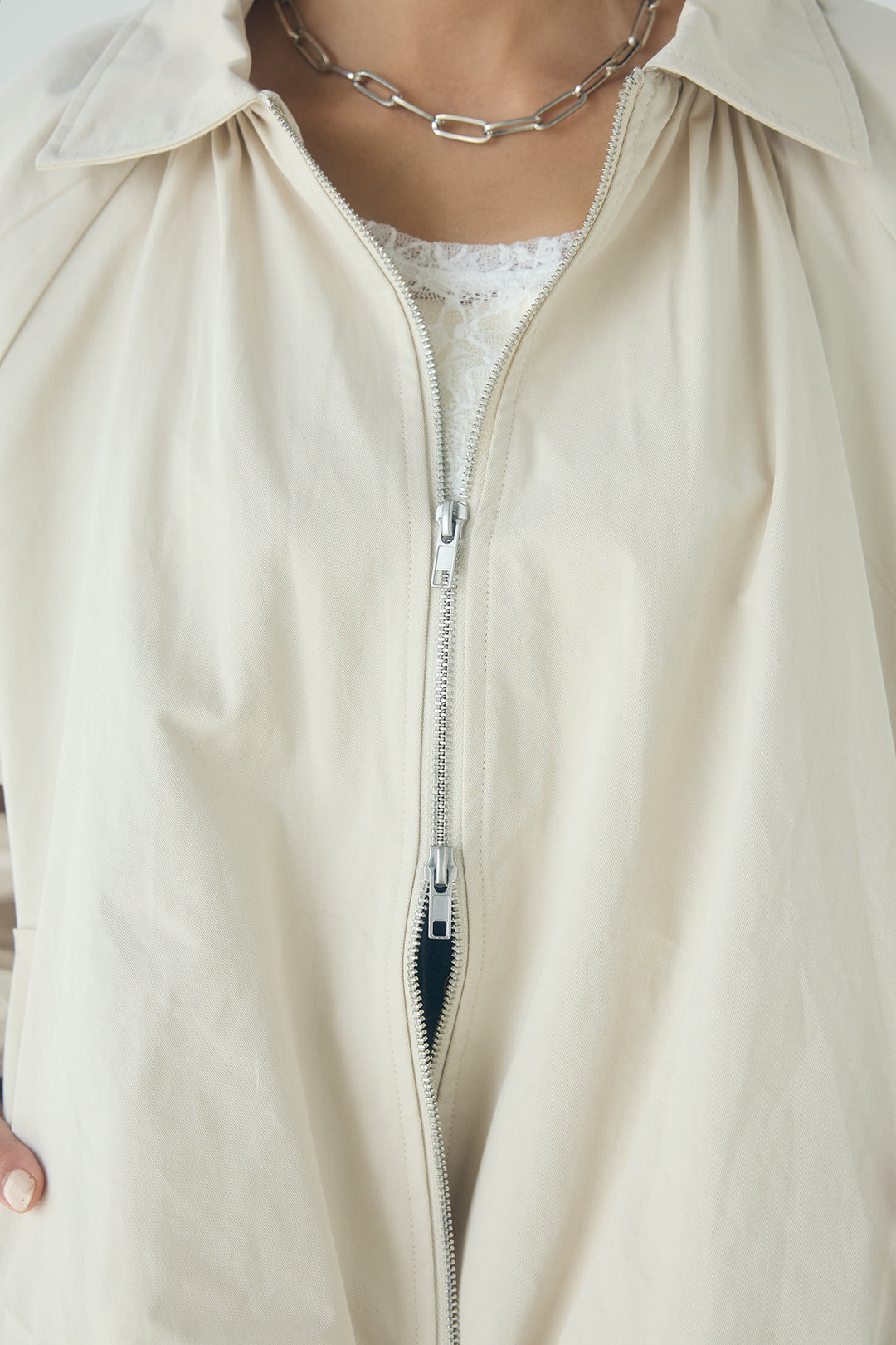 綿ツイルバルーンジャケット