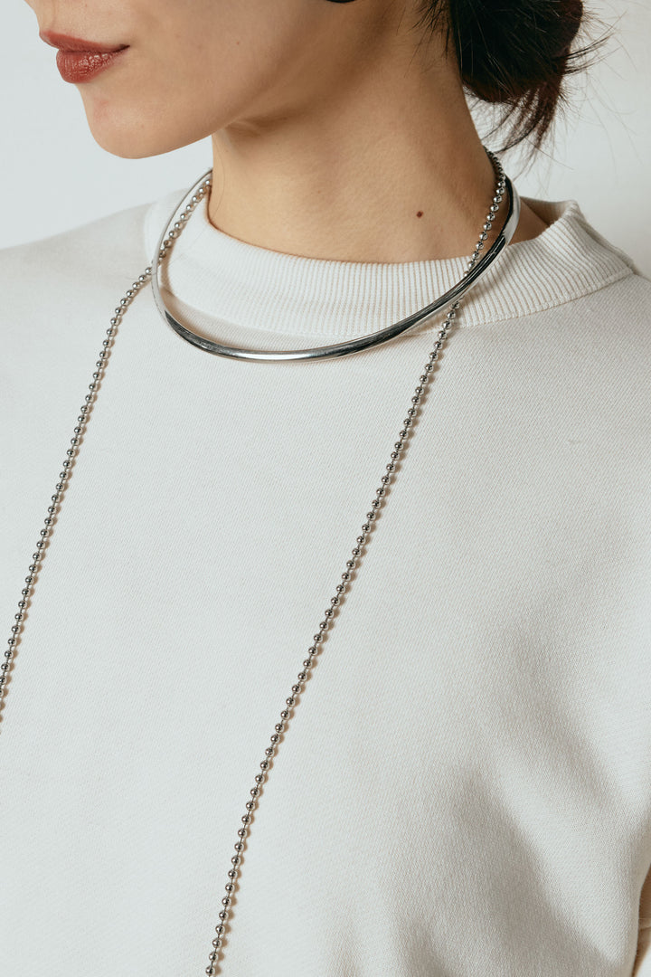 [SET]裏毛バックオープンプルオーバー+エコスウェードワイドスカート(2set)