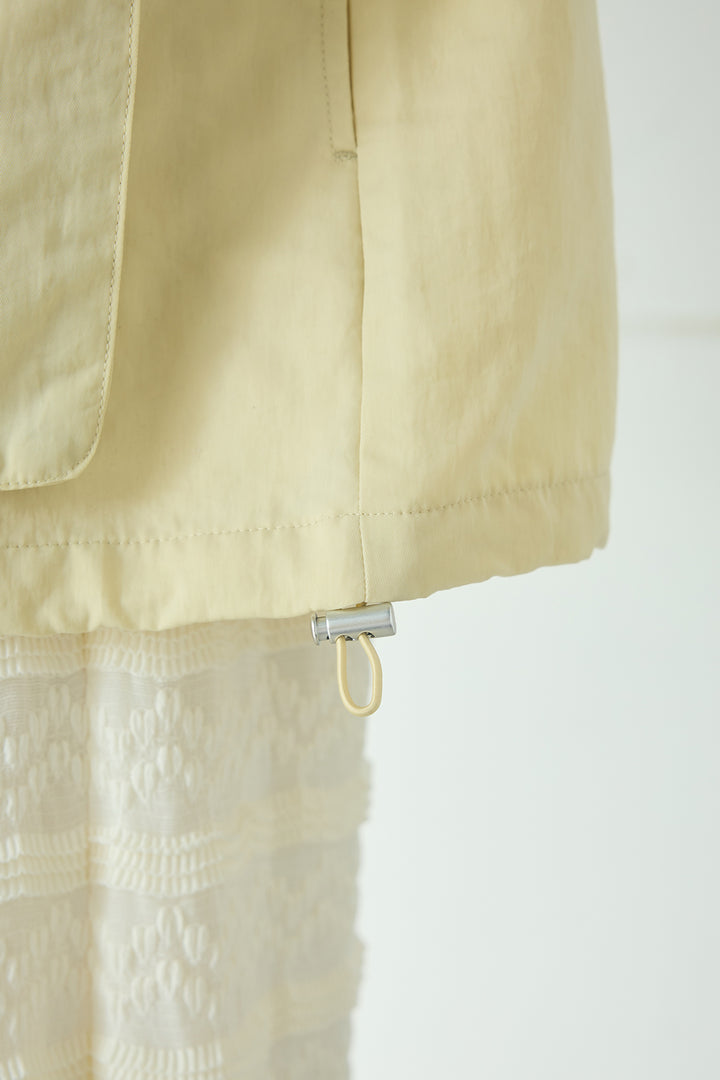 [SET]ナイロンツイルフィールドジャケット+シアーフリルキャミワンピース(2set)