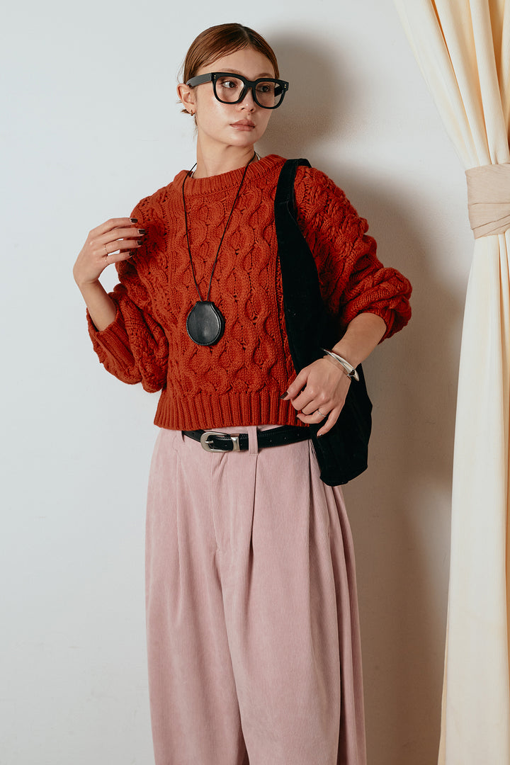 バルキーケーブルプルオーバー