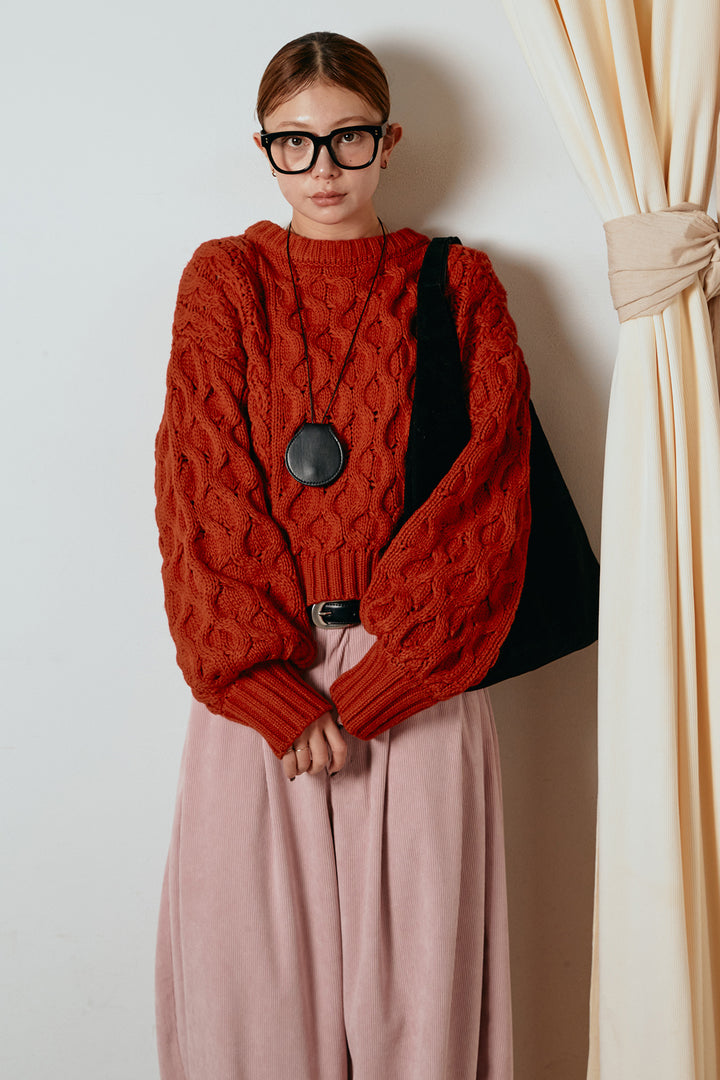 バルキーケーブルプルオーバー