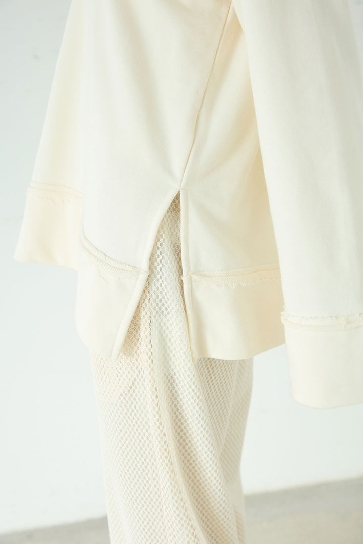 [SET]ビッグカラー2WAYスウェットトップス+メッシュリラックスパンツ(2set)