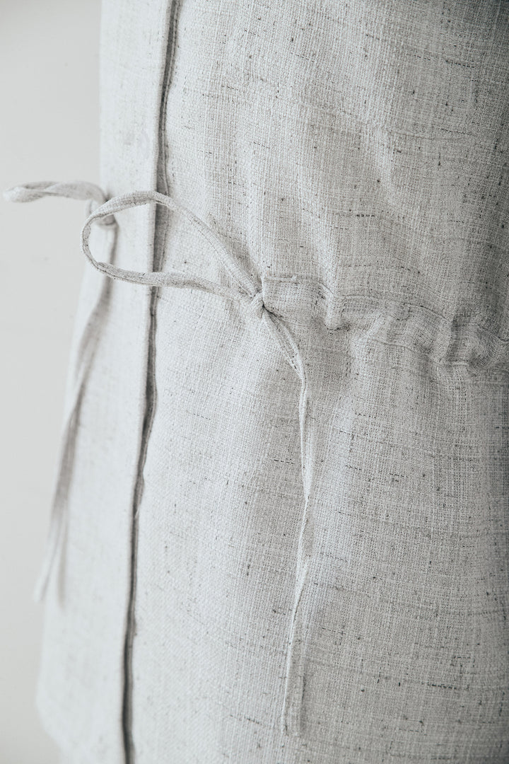 [SET]ツイードウエストドロストシャツ+ツイードタックパンツ(2set)