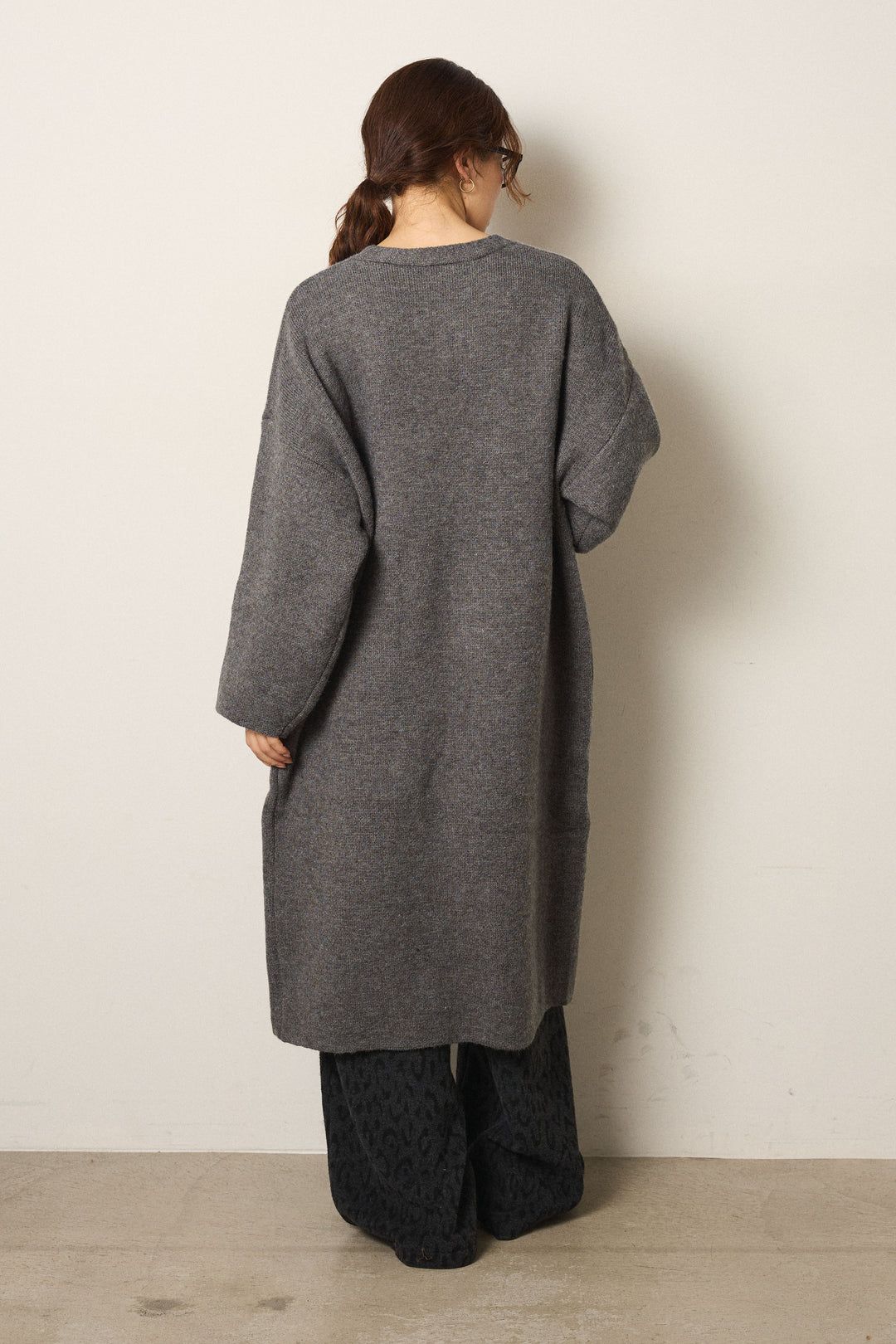 ケープレイヤードロングカーディガン