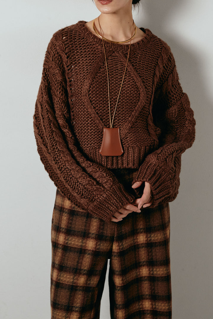 ロービングケーブルショート丈プルオーバー