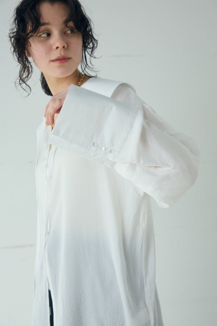 ポリエステルレーヨンセーラーカラーシャツ