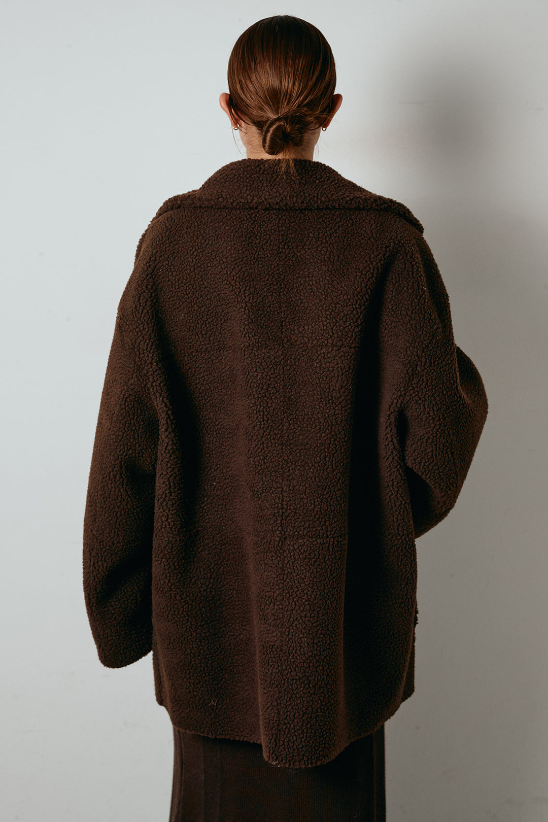 [SET]リバーシブルエコムートンコート+リブナローニットスカート(2set)