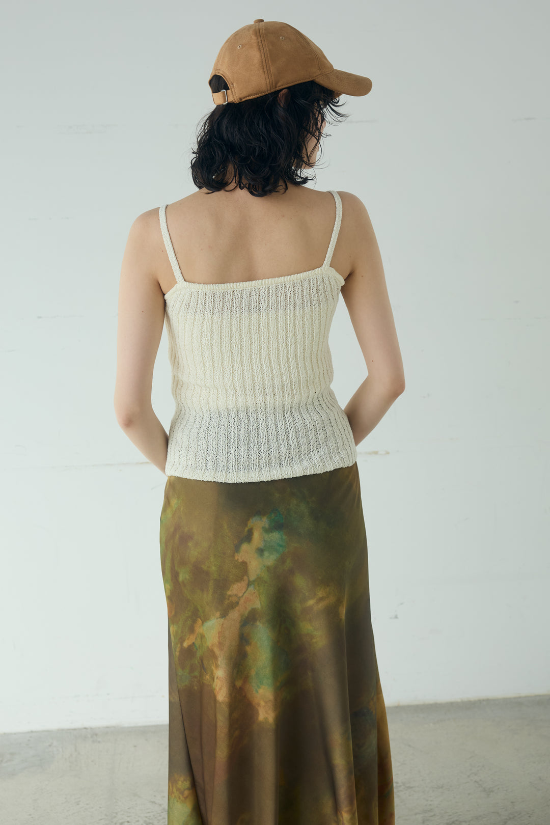 [SET]メッシュ編みビスチェセットVネックプルオーバー+シアサッカーイージーパンツ(2set)