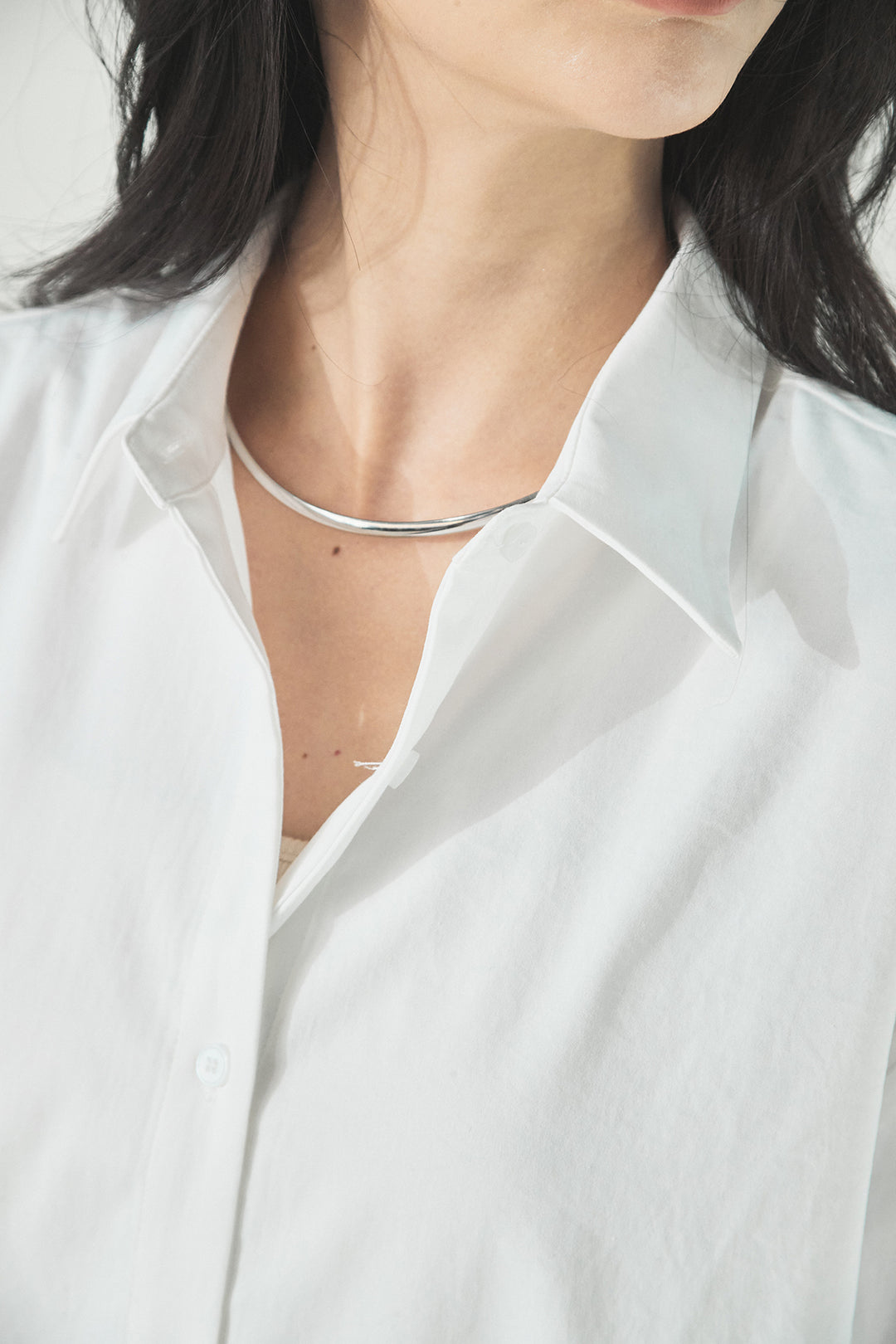 ニットキャミ付きシャツ