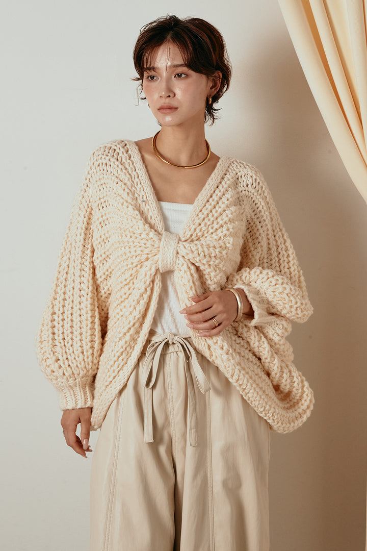 [SET]フロントツイストニット編みトップス+フェイクレザーカーブワイドパンツ(2set)