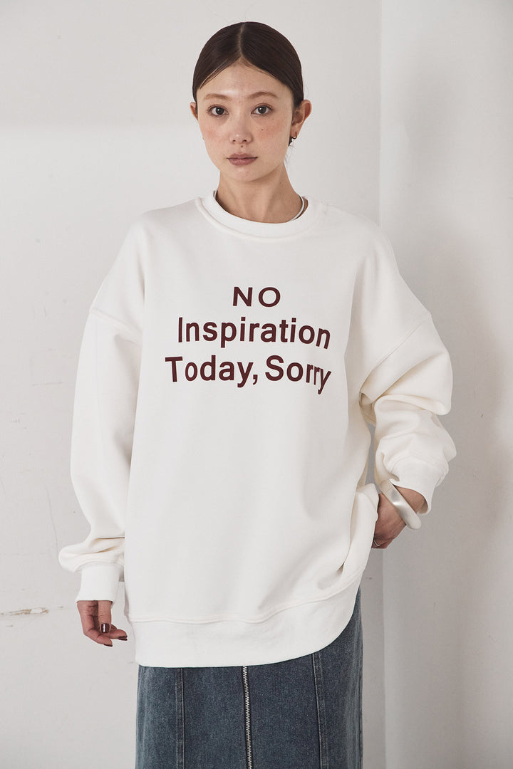 裏起毛フロントロゴスウェットトップス