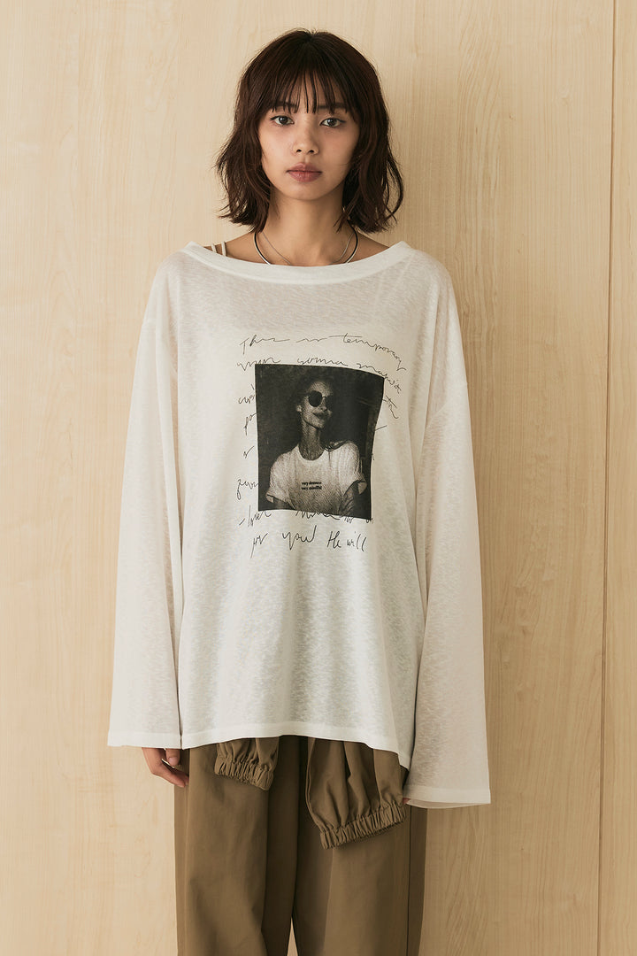 [SET]ヴィンテージグラフィックロンT+合繊ツイルスタンドウエスト巻きジョガーパンツ(2set)