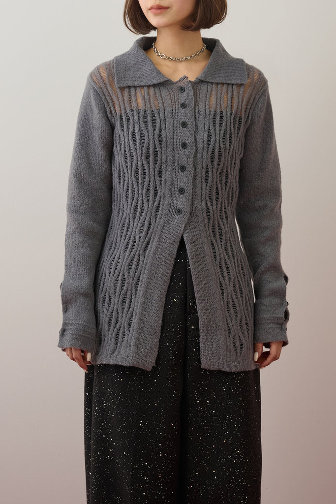 kolor カラー　22aw ドッキング　切り替えカーディガン kolor カラー 22aw ドッキング 切り替えカーディガン