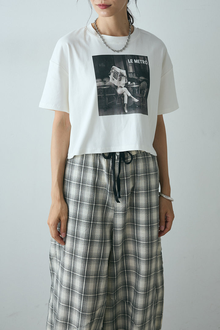 LEMETROフォトプリントTシャツ