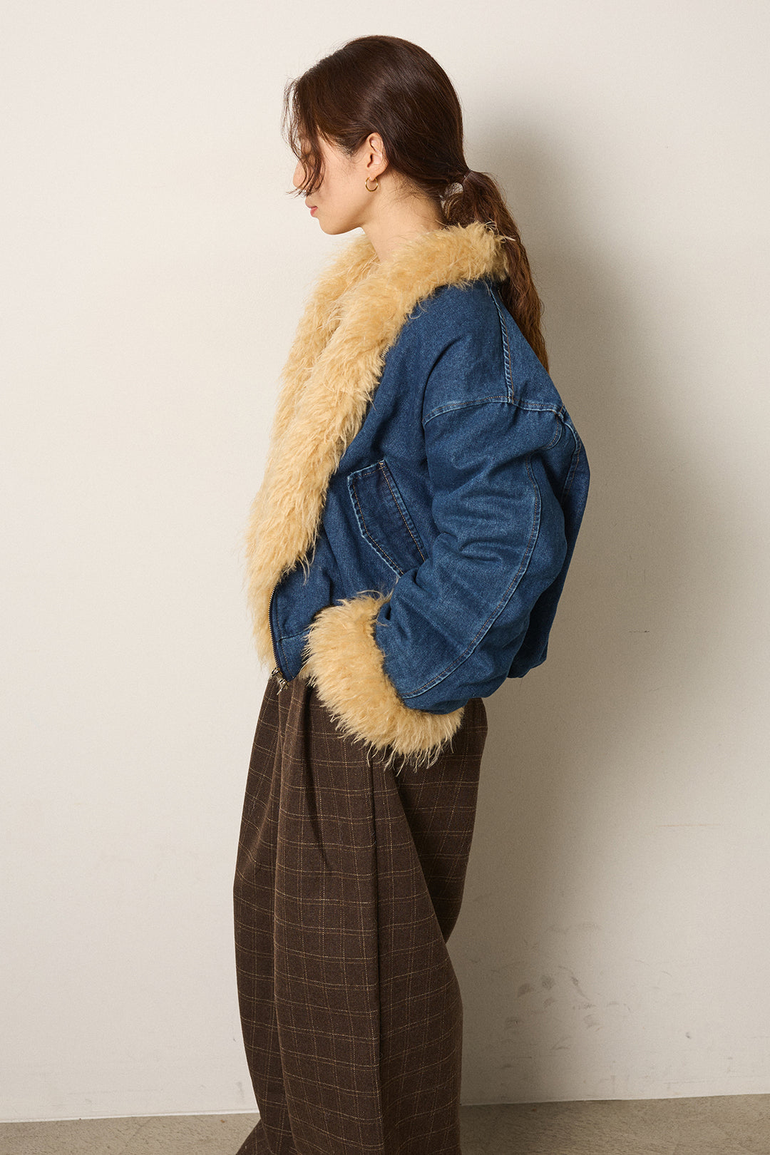 エコファーデニムボアジャケット