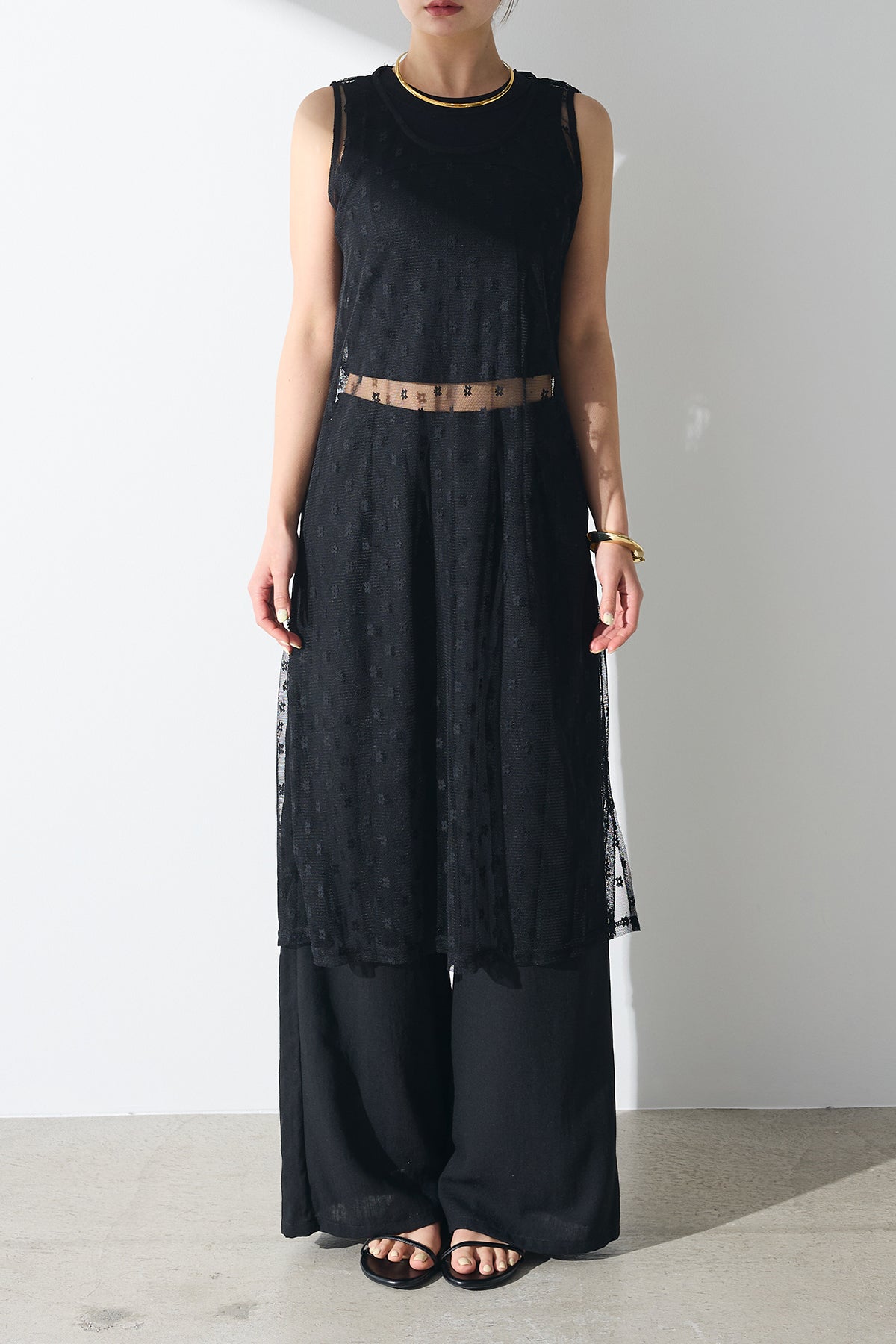 セイジキタノ 総レース ワイド パンツ ネイビー 花 パッチワーク ビーズ 46 Jih Nunc パンツ mp12050- ペイズリー×レオパードパッチワーク