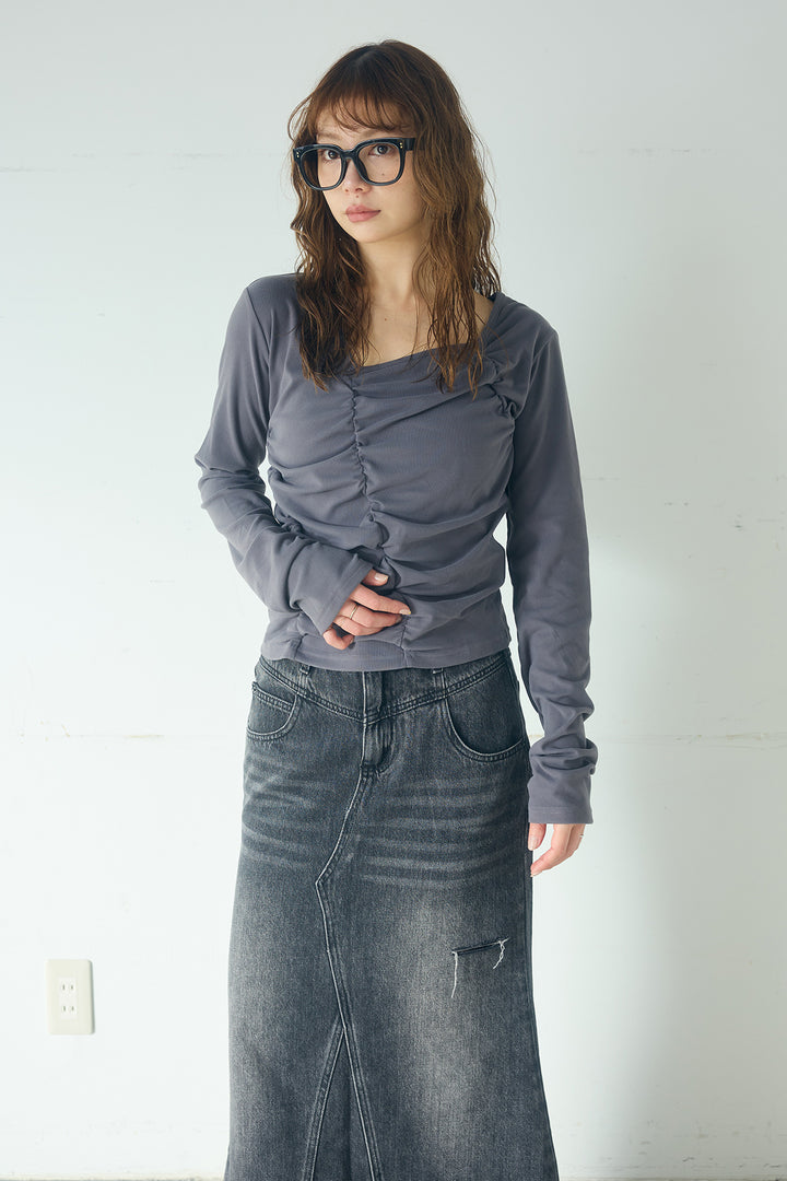 ピーチフライスシャーリングプルオーバー