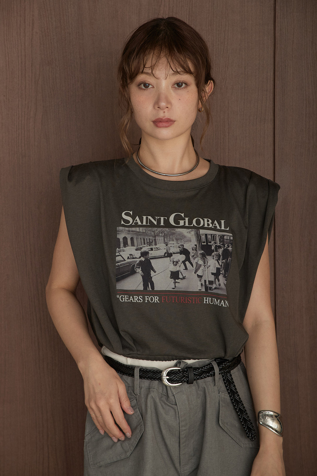 ショルダータックSAINTグラフィックT