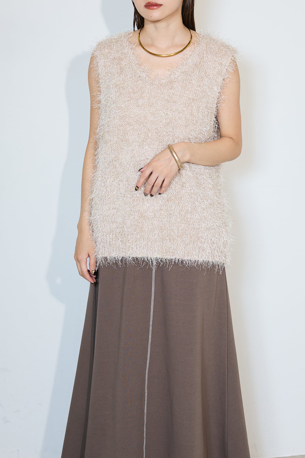 ロゴシアートップス　ライトグレー　ブラック　esica エシカ　frene TOPS – ESICA
