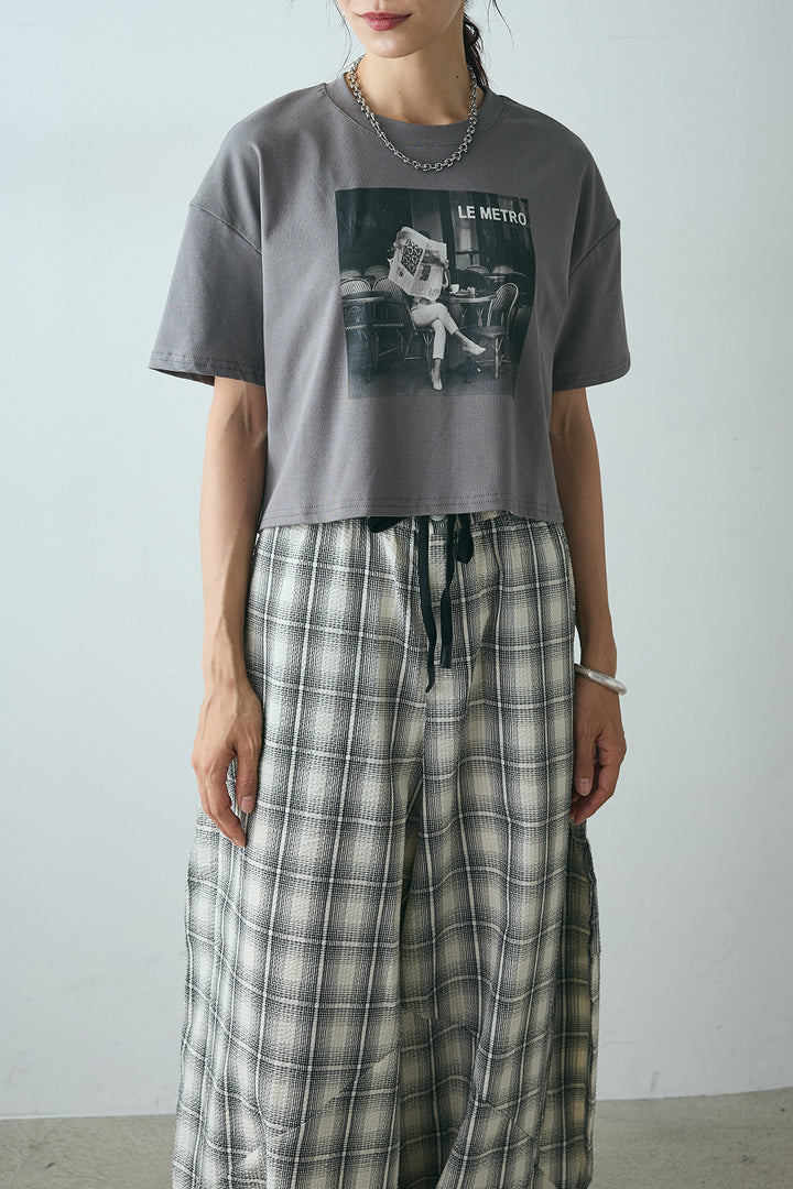 LEMETROフォトプリントTシャツ