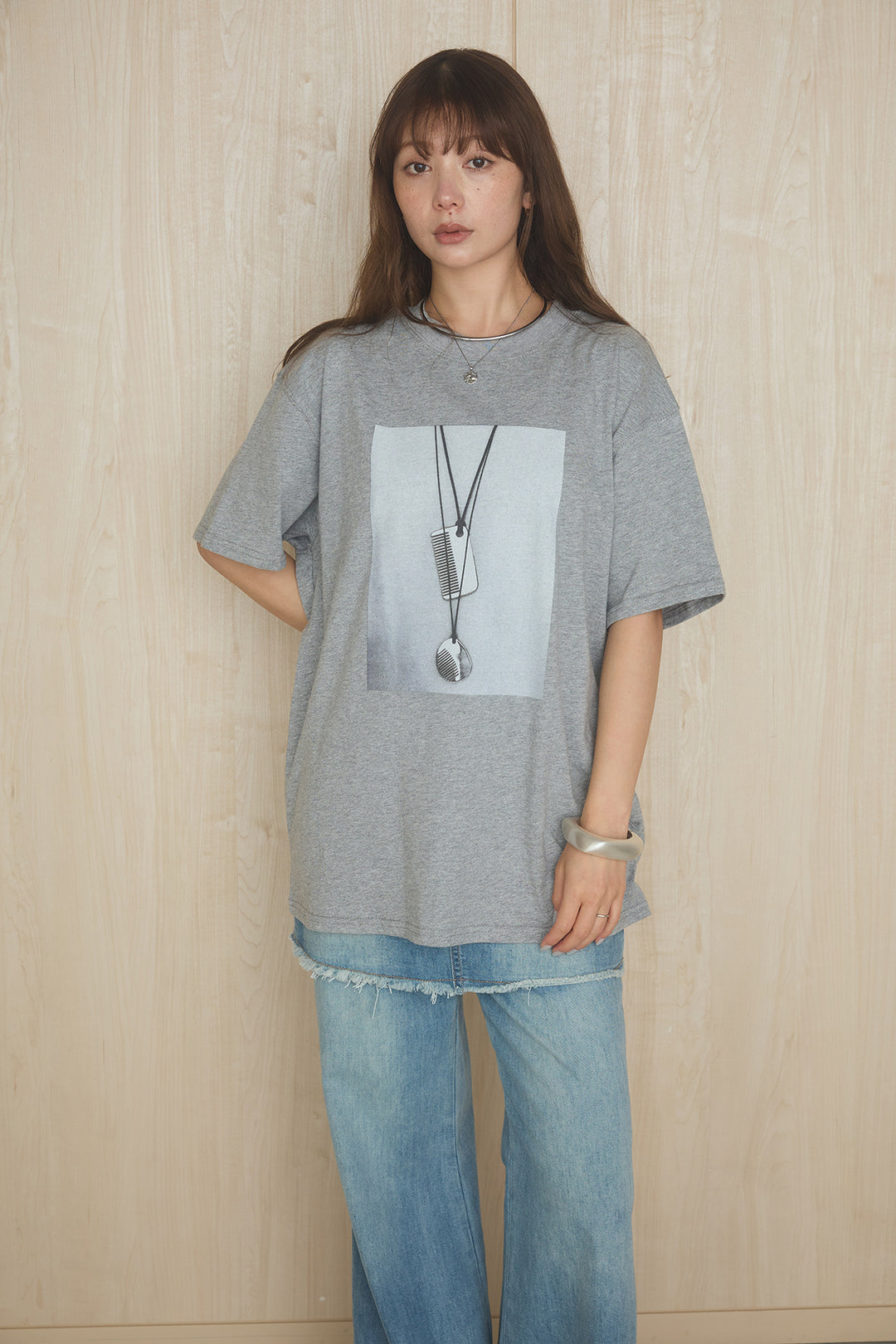 フロントモチーフプリントビッグTシャツ
