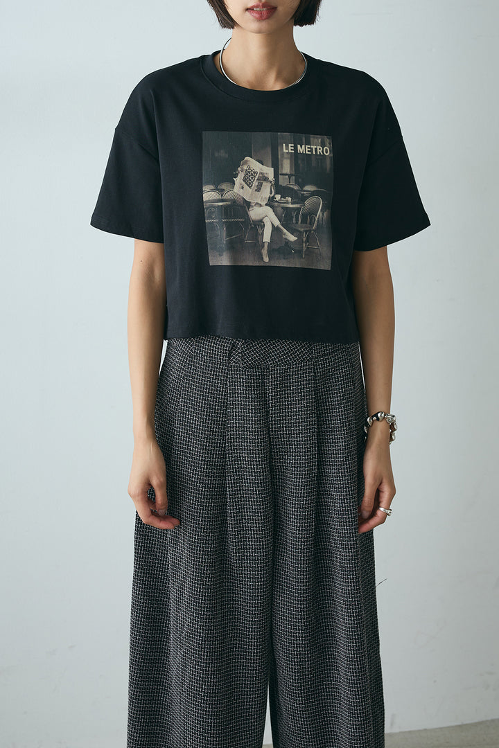LEMETROフォトプリントTシャツ