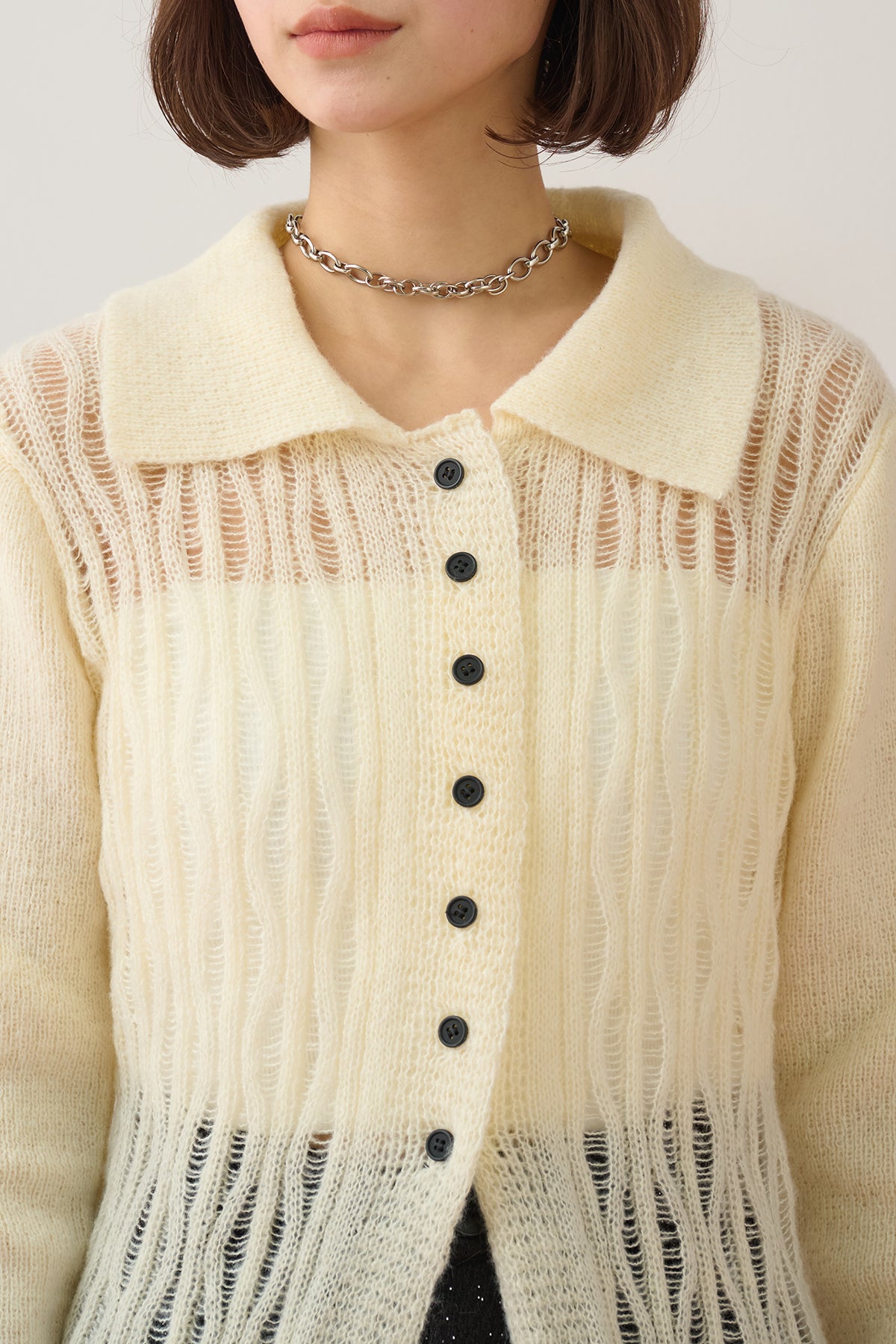 kolor カラー　22aw ドッキング　切り替えカーディガン kolor - 【美品】 kolor / カラー | 2022AW | ドッキング