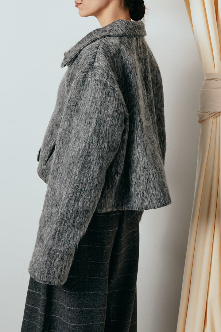 シャギーショートジャケット