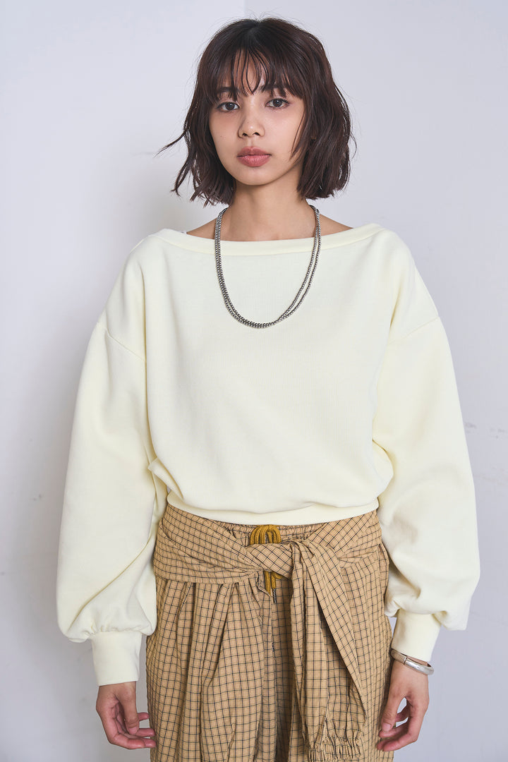 [SET]ワンショルスウェットプルオーバー+チェックウエスト巻きジョガーパンツ(2set)