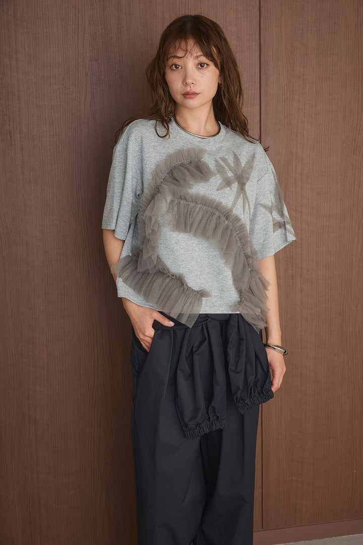 チュールモチーフデザインTシャツ