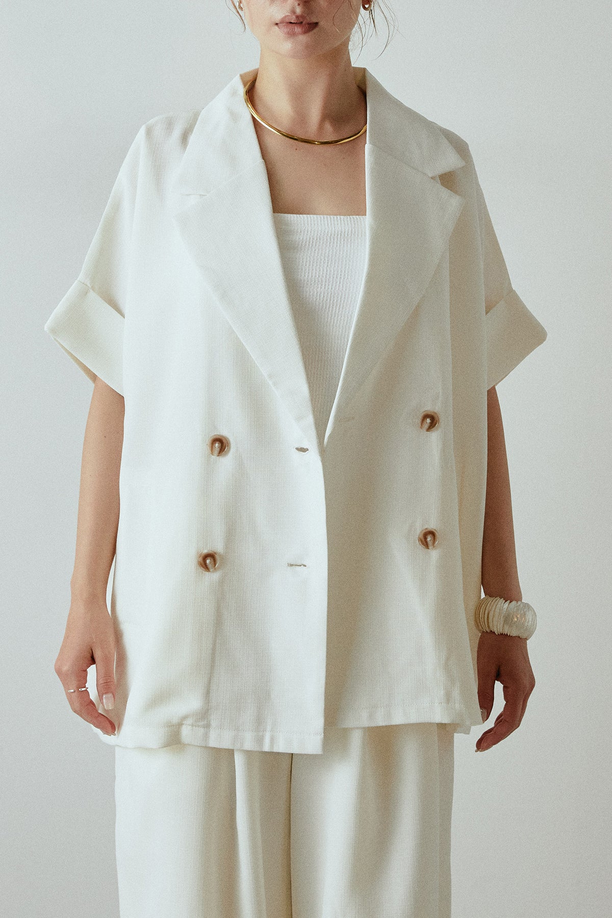 マチャット　MACHATT ハーフスリーブトレンチジャケット LDM0124S0020_zo_c101.jpg
