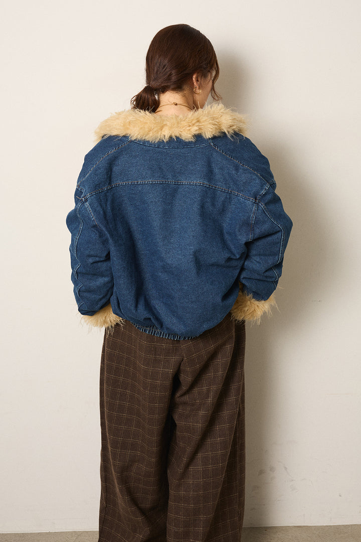 エコファーデニムボアジャケット