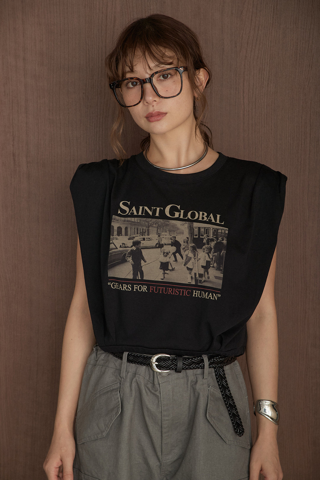 ショルダータックSAINTグラフィックT