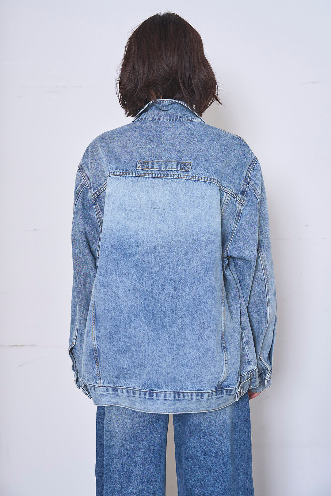 ケミカルデニムカバーオールジャケット