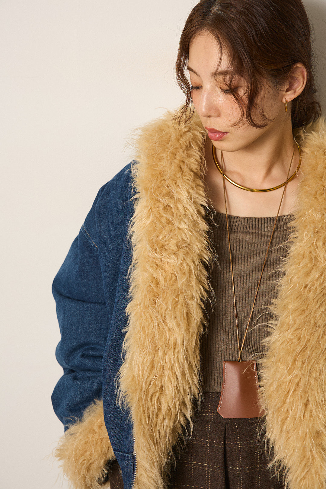 エコファーデニムボアジャケット