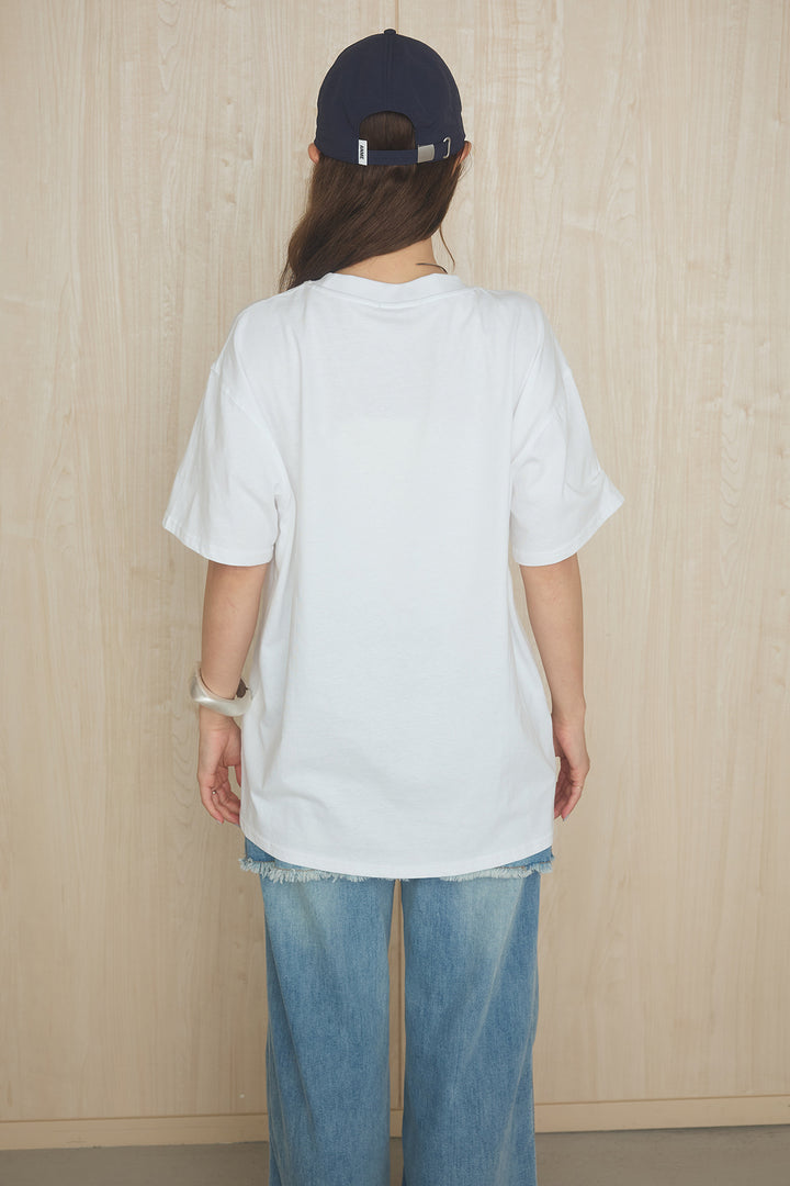フロントモチーフプリントビッグTシャツ