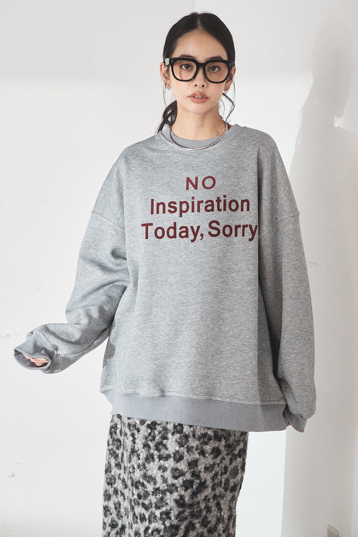 裏起毛フロントロゴスウェットトップス