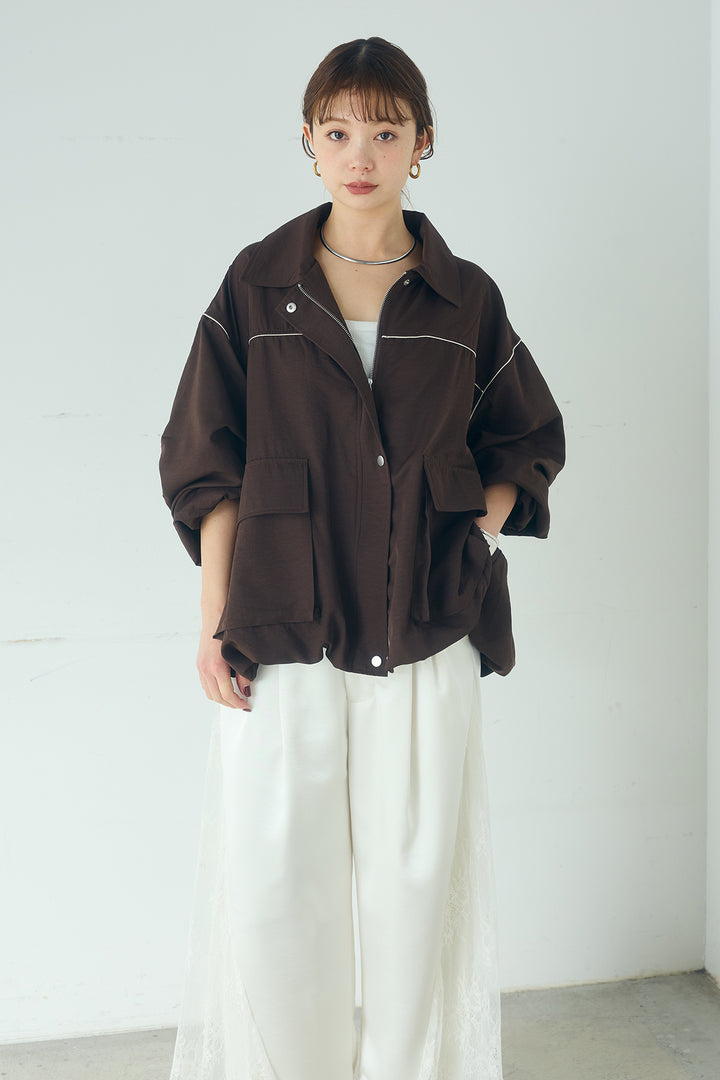 合繊ツイルバルーンジャケット