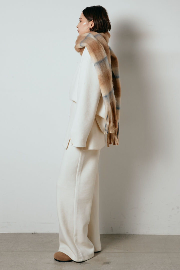 [SET]チェックマフラー付きニットSETUP