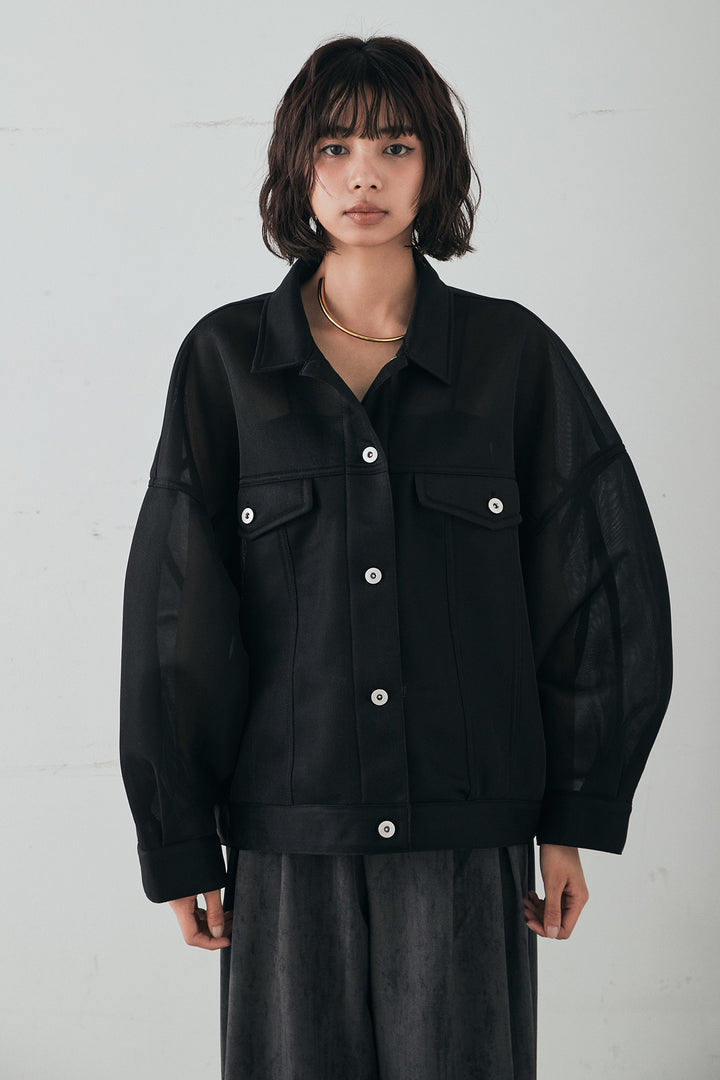 [SET]シアーダンボールサイドドロストジャケット+綿ツイルアシメサロペット(2set)