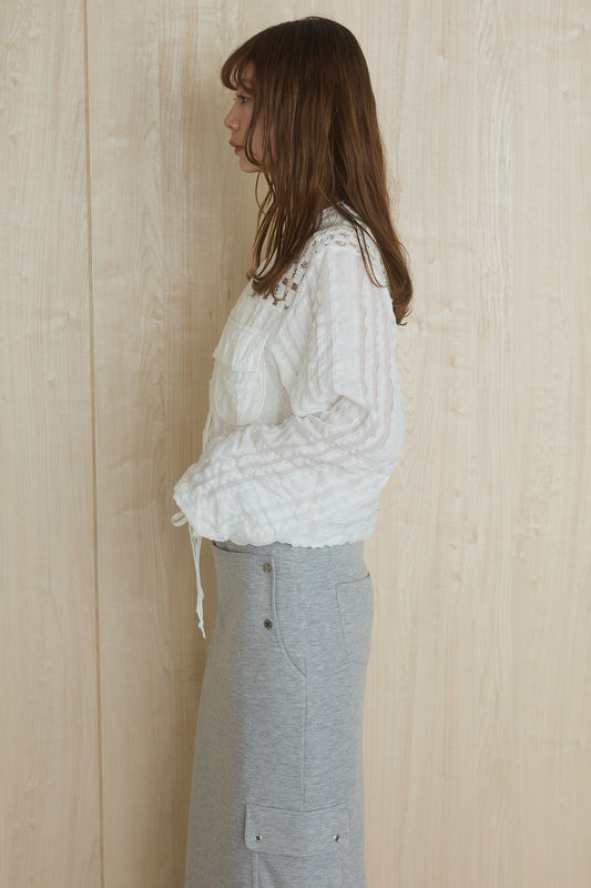 【着回しセット】[SET]異素材切替シアーメッシュカーディガン+異素材切替シアーメッシュカーディガン(2set)