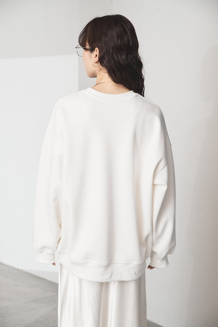 [SET]裏起毛モーニングキャットプリントスウェット+抽象柄ロングスカート(2set)