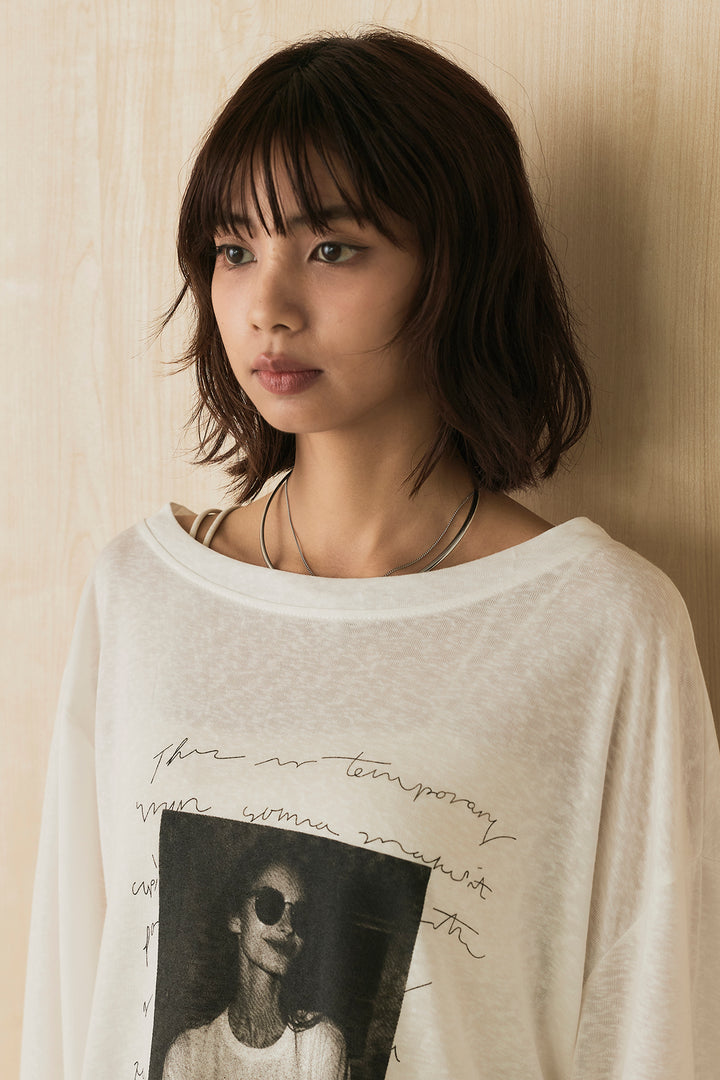 [SET]ヴィンテージグラフィックロンT+合繊ツイルスタンドウエスト巻きジョガーパンツ(2set)