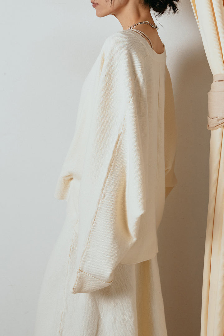 [SET]カシュクールニットカーディガン+ニットロングスカート(2set)