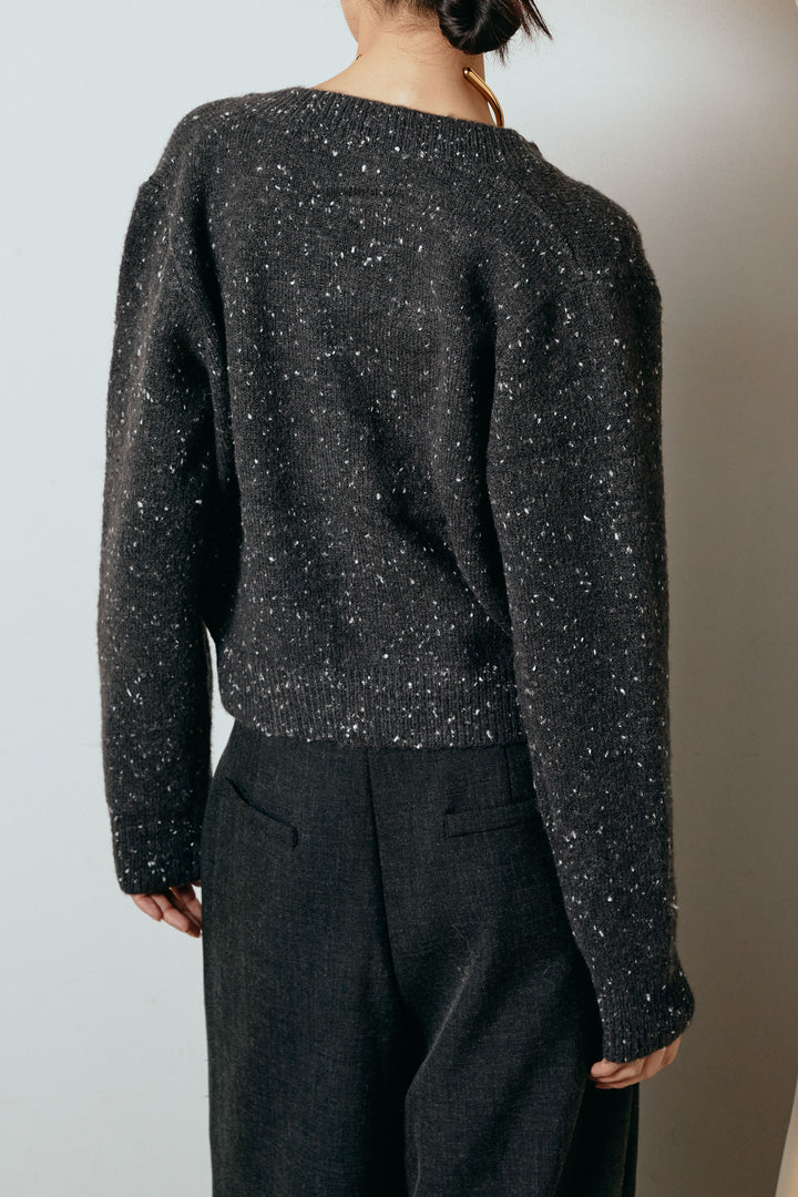 ネップニットカーディガン