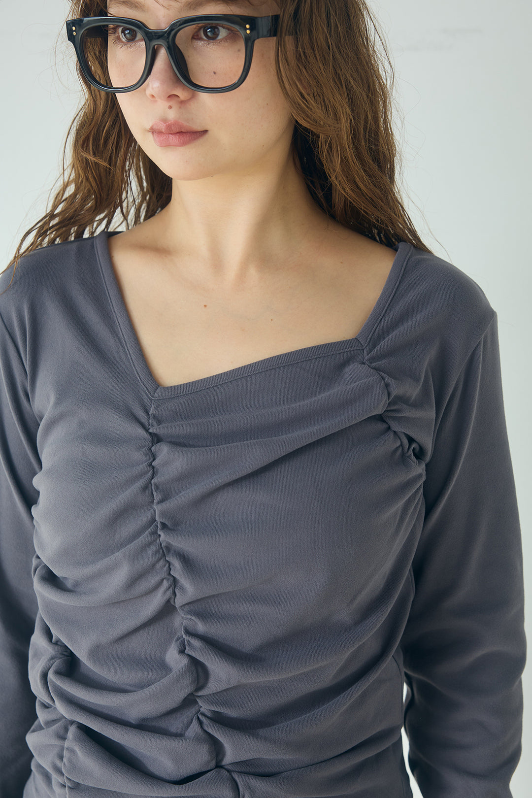 ピーチフライスシャーリングプルオーバー